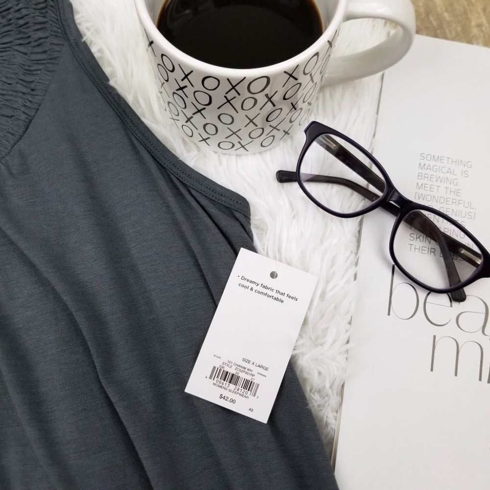 Croft & Barrow Soft Sleeveless Pajama Top Gray - Picture 8 of 10
